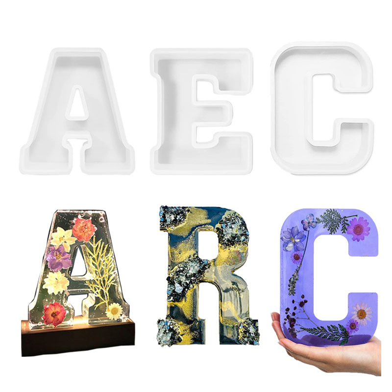 Wedding Z - 1pc A-Z Letter Silicone Molds Alphabet