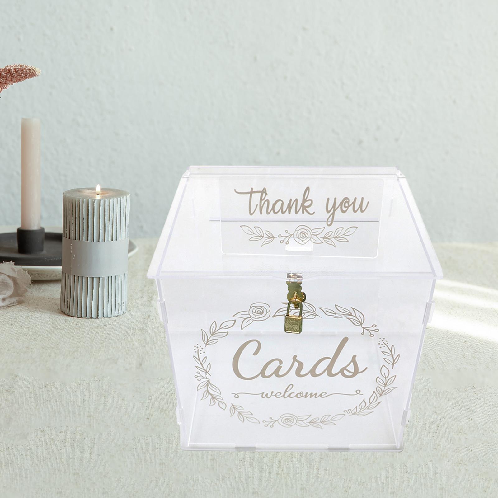 Wedding Cards Box 10.04x8.46x9 - Wedding Card Box 评论和价格