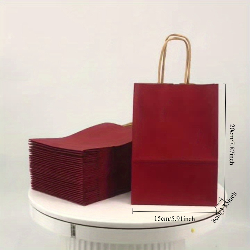100pcs Red Paper Gift Bags Wit - Wedding Supply Shops 评论和价格