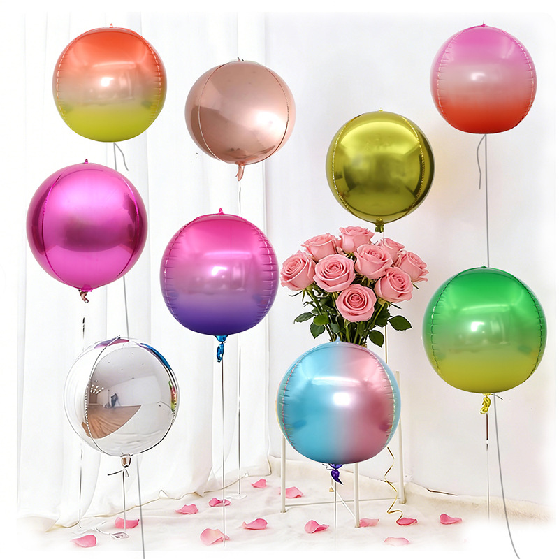 5pcs 10 18 22 Inch 4D Round Me - Wedding Decor Supply Store 评论和价格
