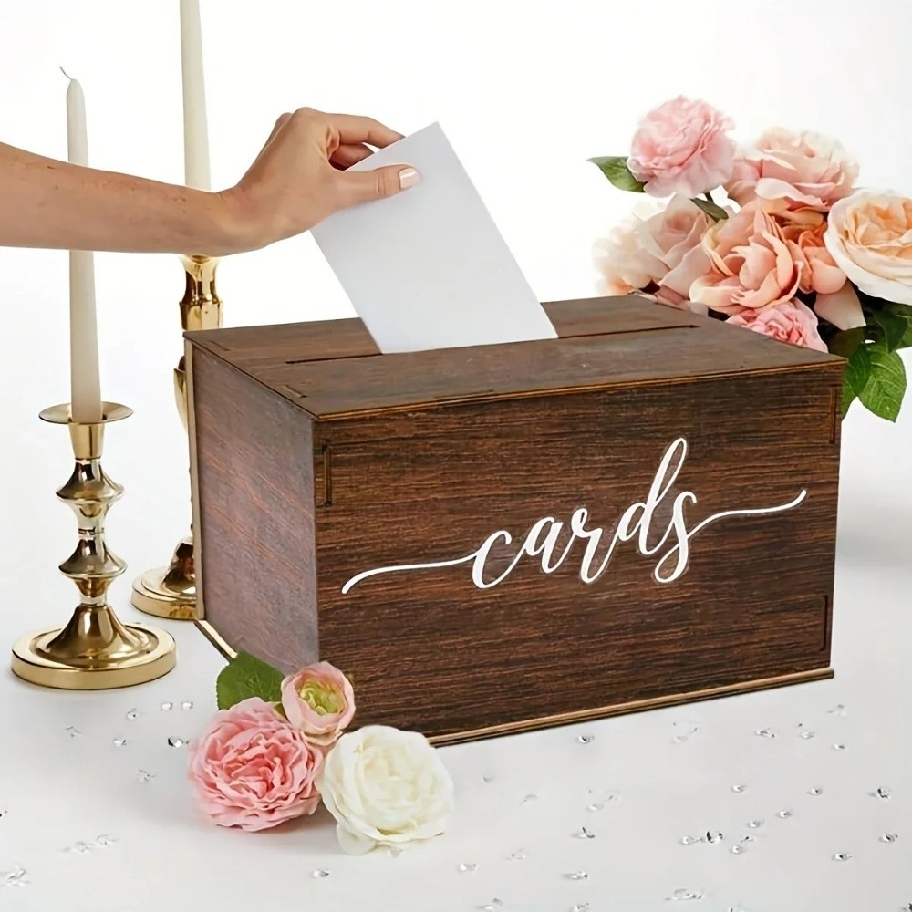 New Wooden Wedding Card Box De - Wedding Card Box 评论和价格
