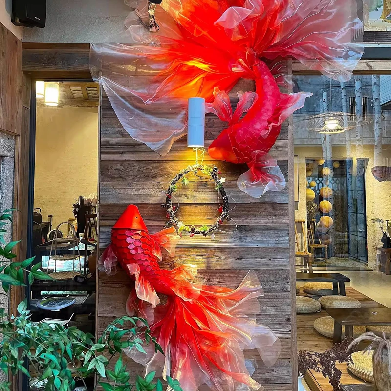 1Pc Handmade Red Fish Koi Scen - Wedding Supply Shops 评论和价格