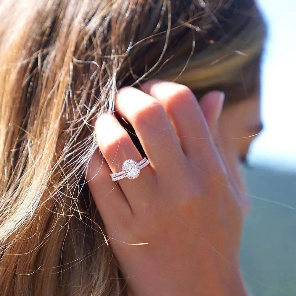 Trumium 1.5CT Silver 925 Real  - Wedding Z 评论和价格