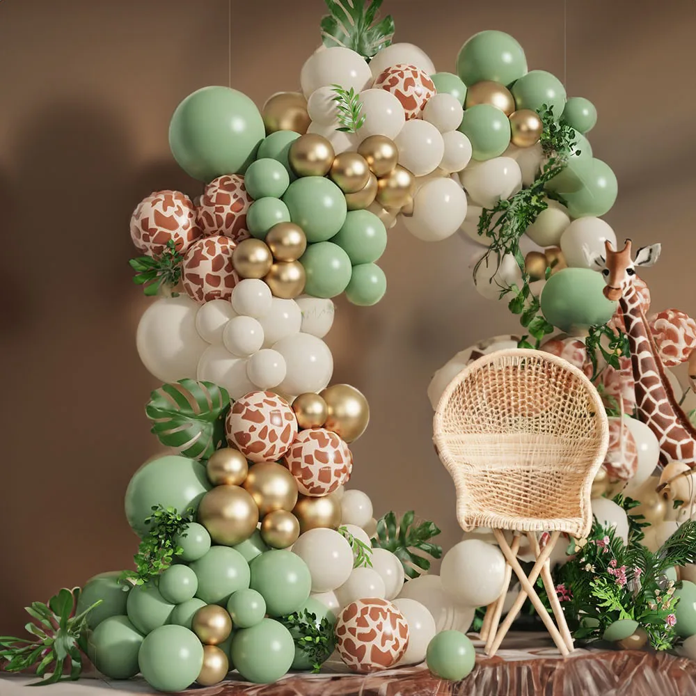 Jungle Safari Green Balloon Ga - Wedding Day Supply Kit 评论和价格