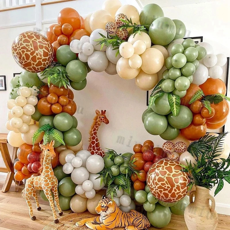 Jungle Safari Green Balloon Ga - Wedding Day Supply Kit 评论和价格