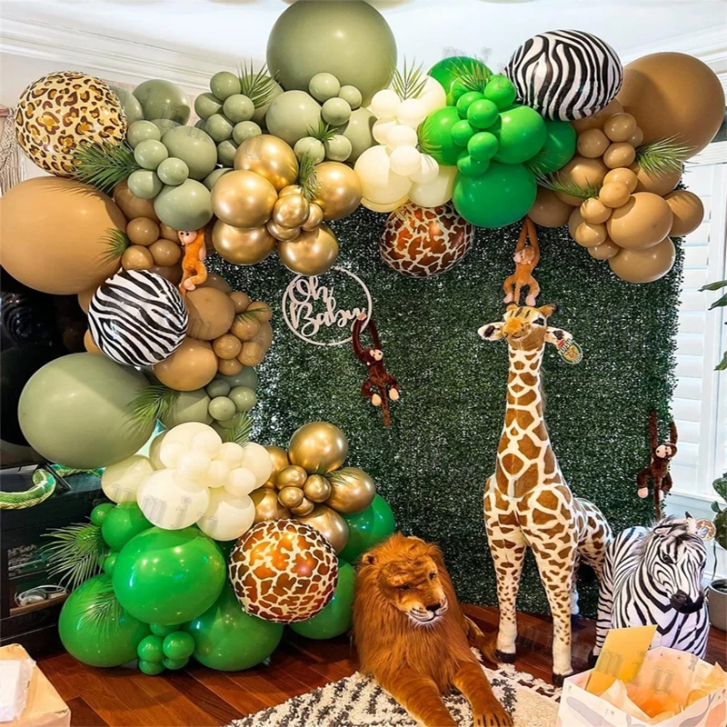 Jungle Safari Green Balloon Ga - Wedding Day Supply Kit 评论和价格