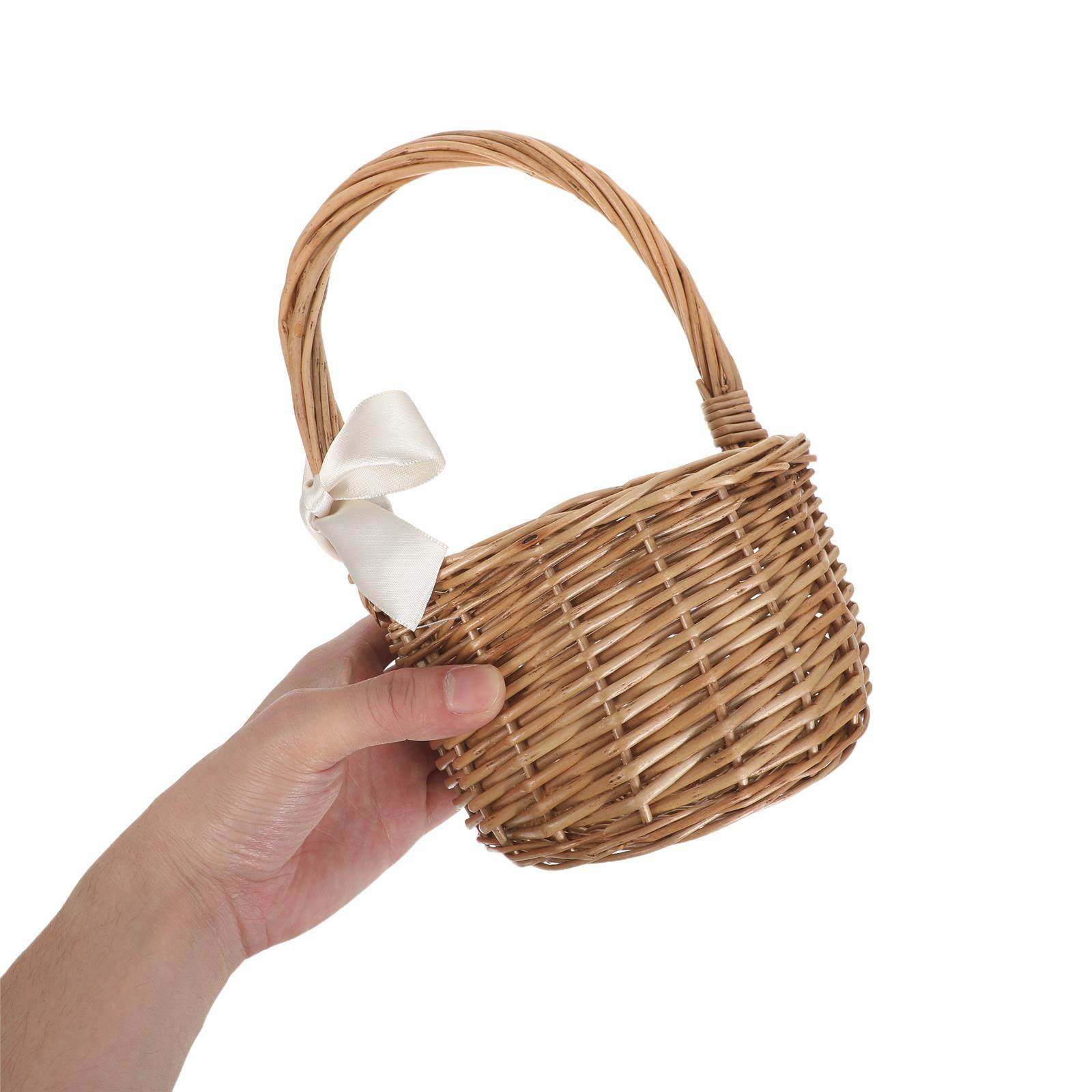 Handwoven Wicker Flower Basket - Wedding Hampers 评论和价格