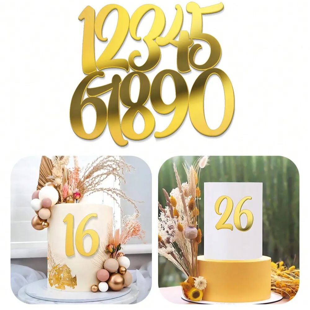 1set Golden Mirror Acrylic A-Z - Wedding Z 评论和价格