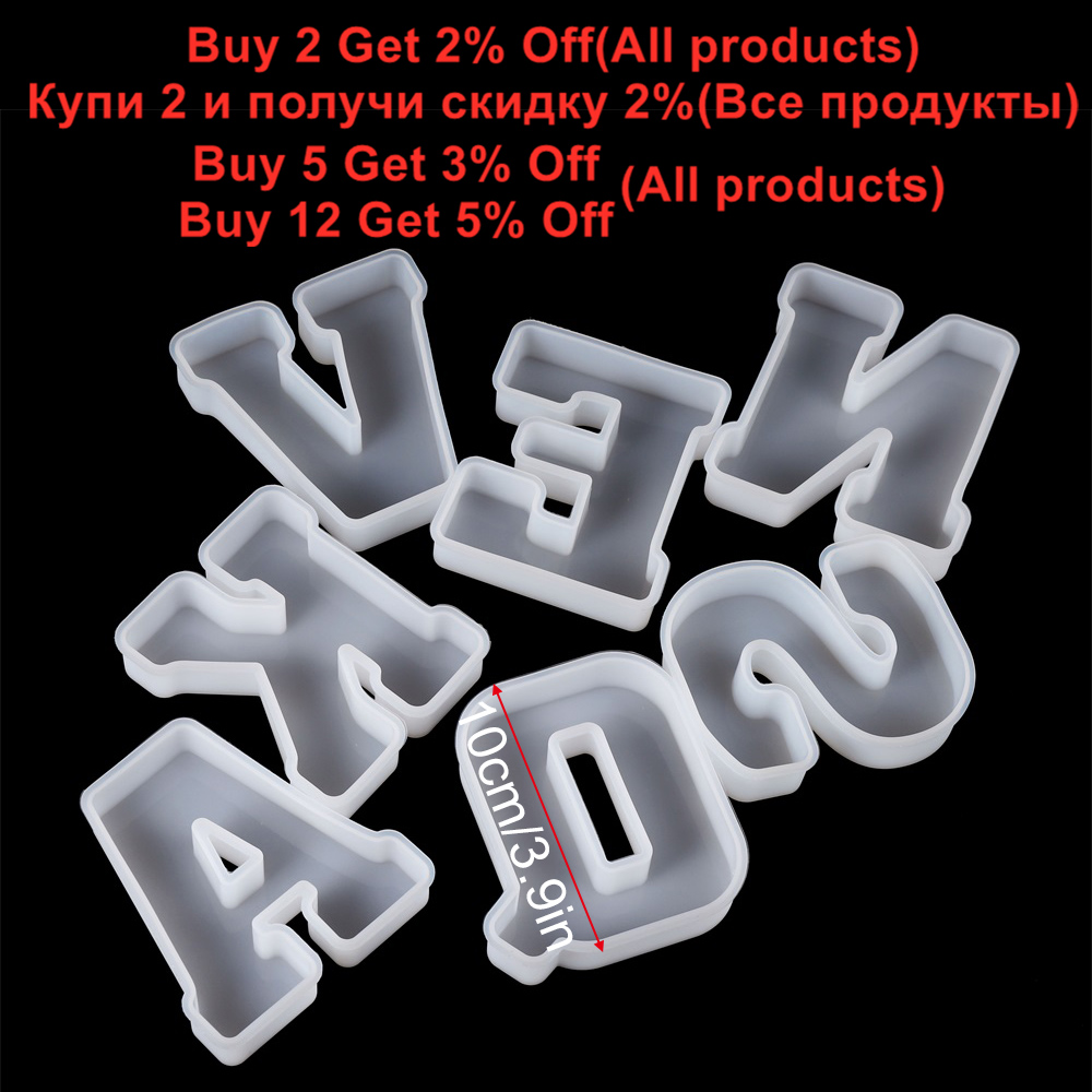 3Sizes A to Z Letter Silicone  - Wedding Z 评论和价格