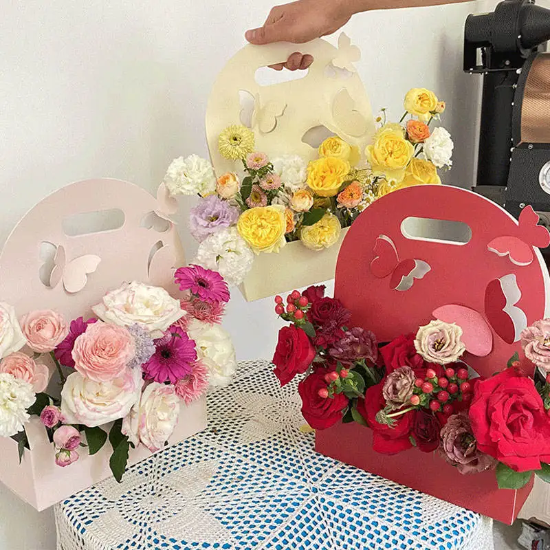 1/5/10Pcs Butterfly Flower Box - Wedding Hampers 评论和价格
