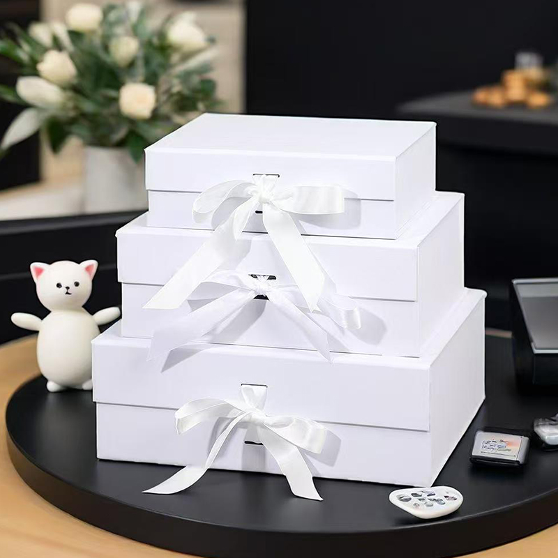 23cm Luxury Ribbon Gift Box Se - Wedding Card Box 评论和价格