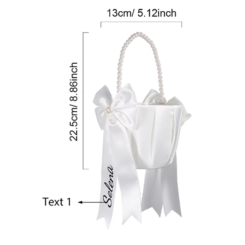 Custom Name Flower Girl Basket - Wedding Hampers 评论和价格