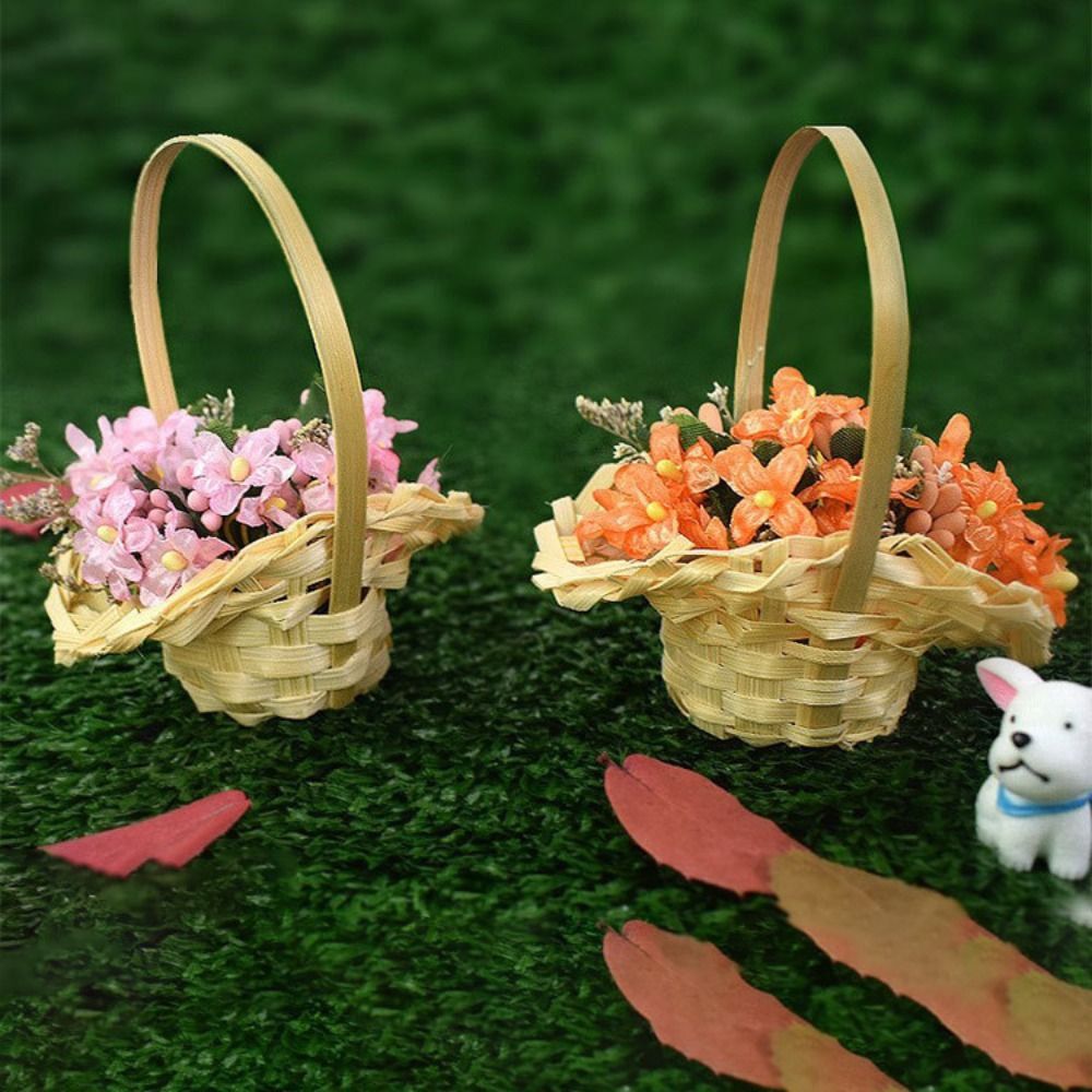 Mini Braid Flower Baskets with - Wedding Hampers 评论和价格