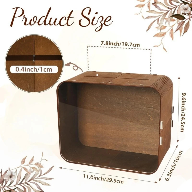 Wooden Wedding Card Box With A - Wedding Card Box 评论和价格