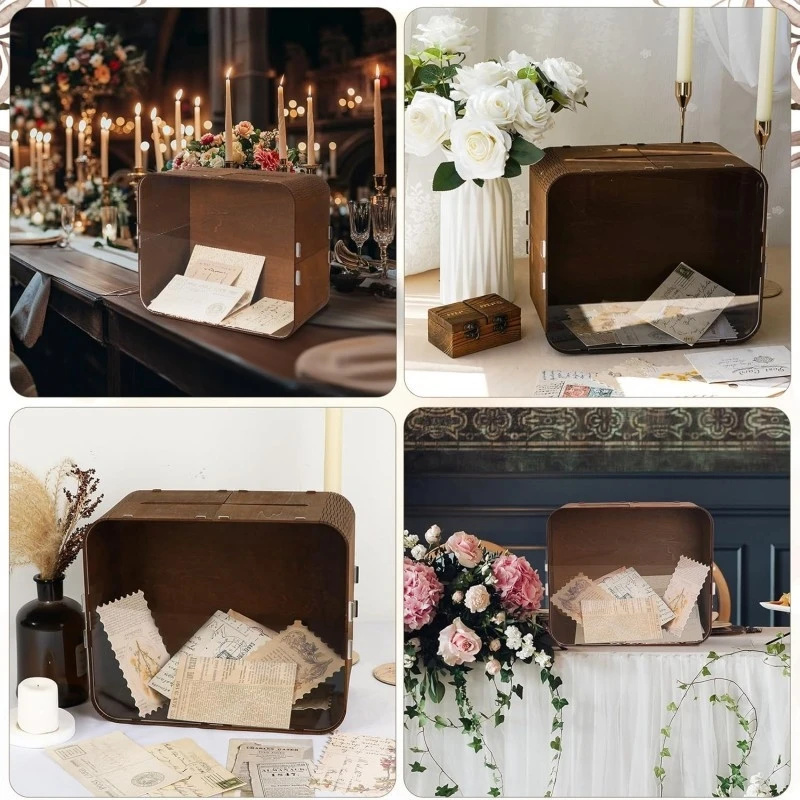 Wooden Wedding Card Box With A - Wedding Card Box 评论和价格