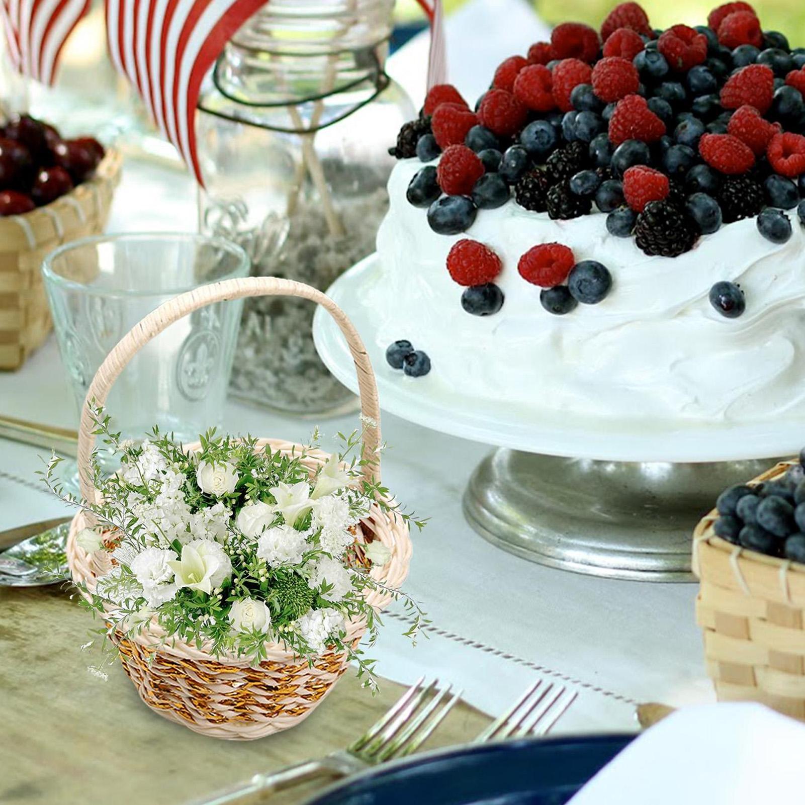 Rattan Handheld Woven Basket B - Wedding Hampers 评论和价格