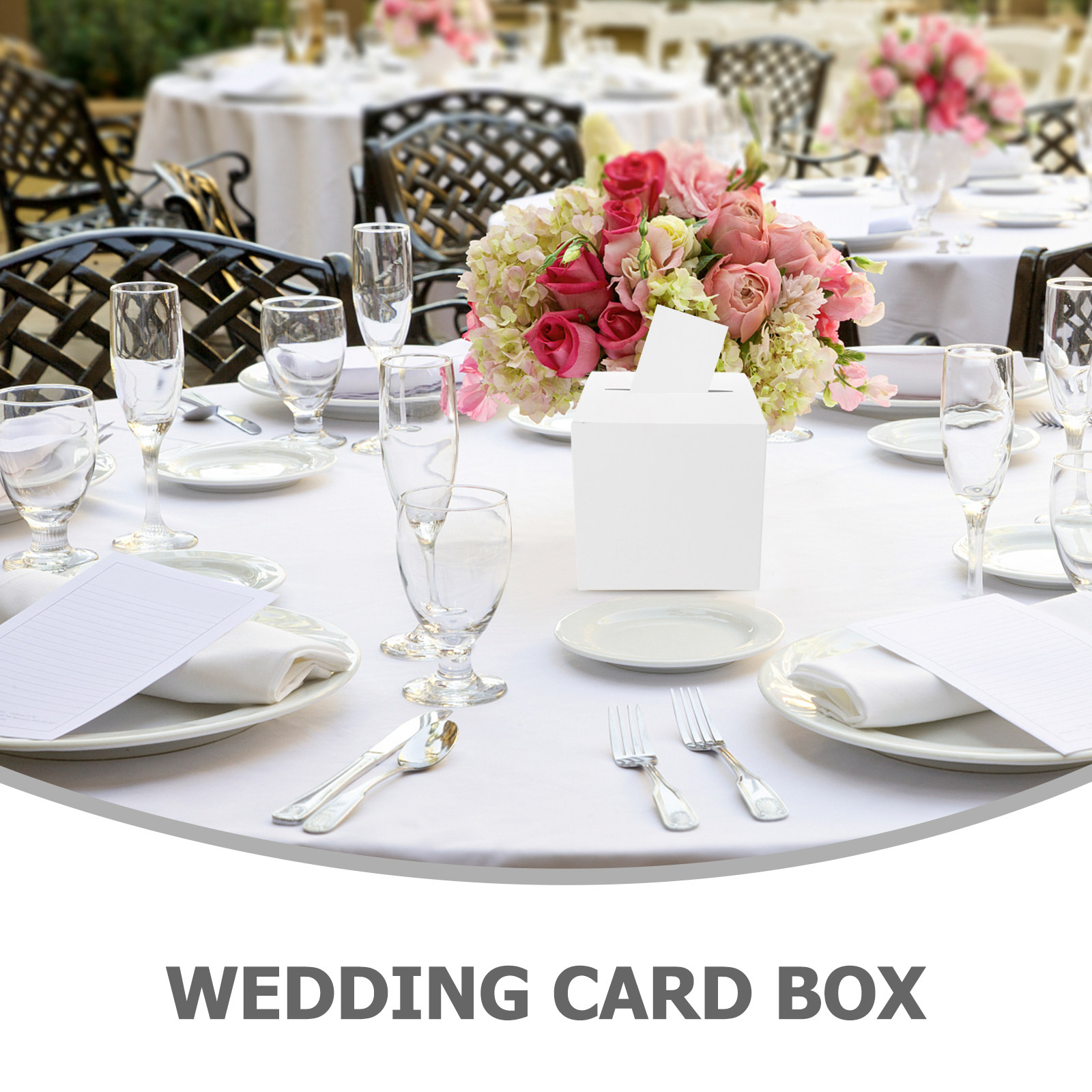 1Set White Wedding Keepsake Bo - Wedding Card Box 评论和价格