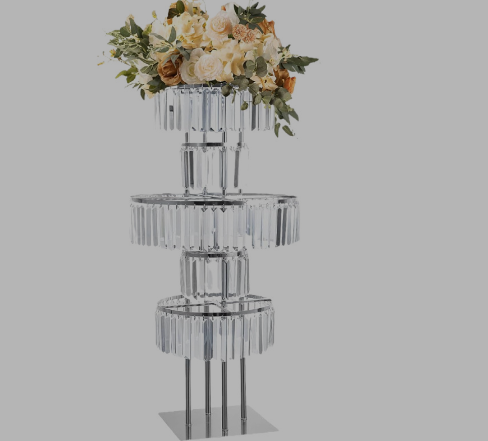 4 PCS Flower Rack Crystal Road - Wedding Decor Supply Store 评论和价格